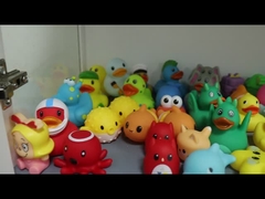 3.5'' Custom Logo 20 Types of Rubber Duck Toy Floating Sound Squeaky Bath Toys for Kids Gifts