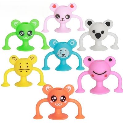 Good price Lovely Cartoon Figurine Custom Color TPR Rubber Suction Cup Toy Building Blocks for Children Other Educational Toys online